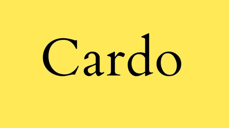 Cardo Font Family Free Download