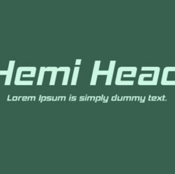 Hemi Head Font Family Free Download