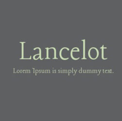 Lancelot Font Family Free Download