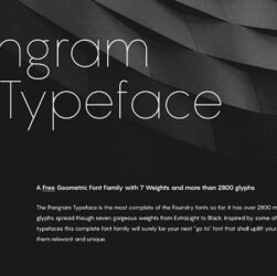 Pangram Font Family Free Download