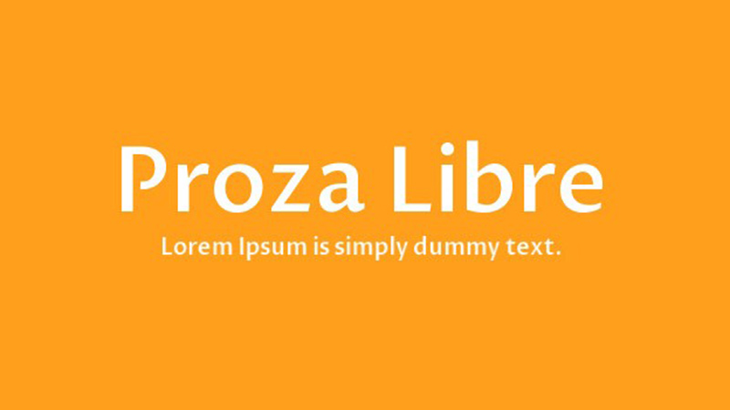 Proza Libre Font Family Free Download