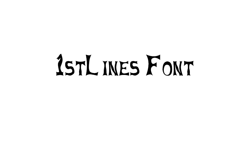 1stlines Font Family Free Download