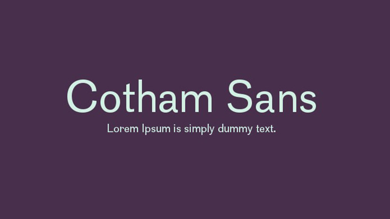 Cotham Sans Font Family Free Download