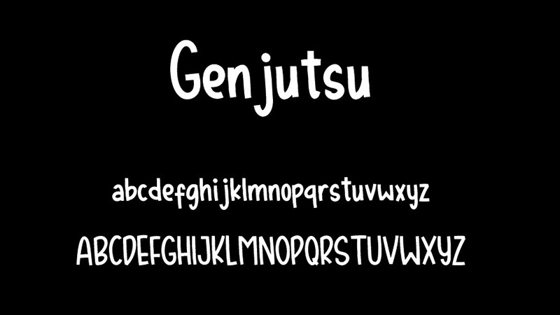 Genjutsu Font Family Download