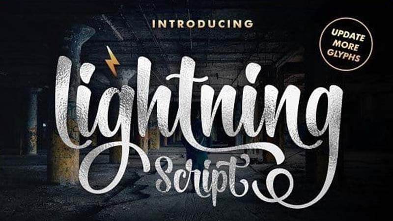 Lightning Script Font Family Free Download