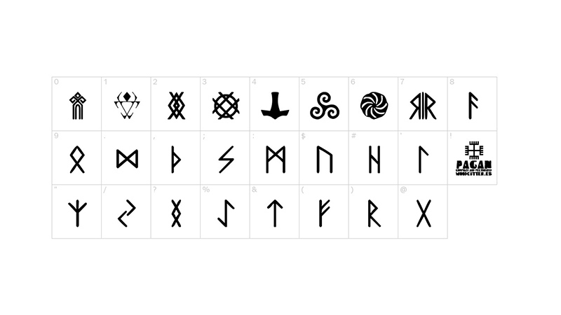 Pagan Symbols Font Free Download