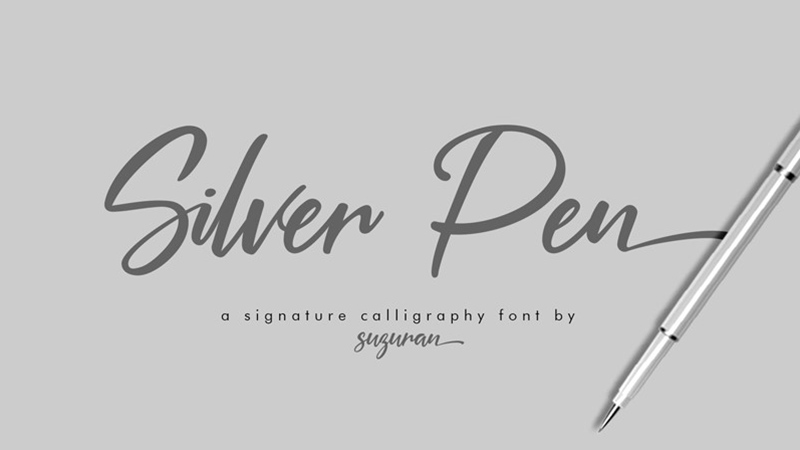Silver Pen Font Family Free Download