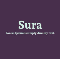 Sura Font Family Free Download