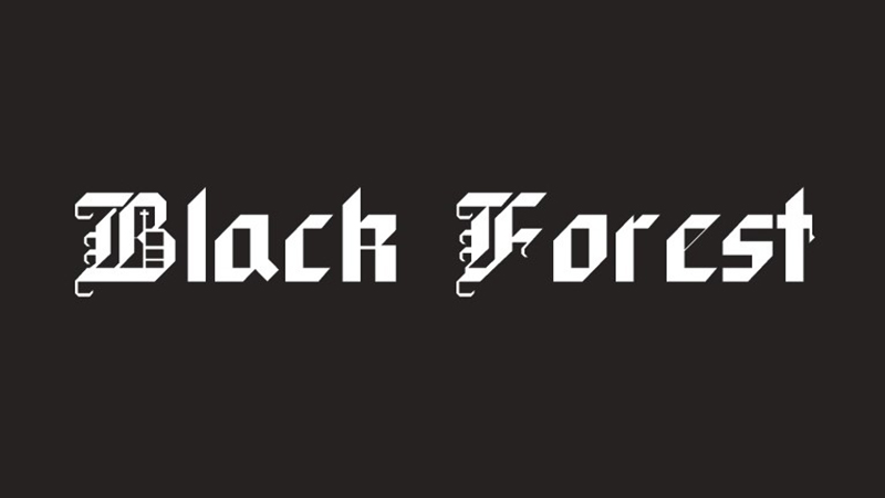 Black Forest Font Family Free Download