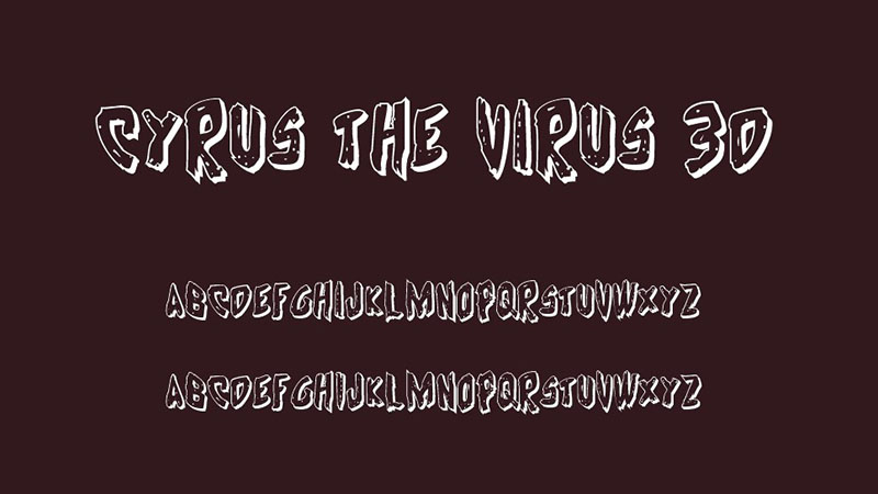 Cyrus The Virus Font Family Download