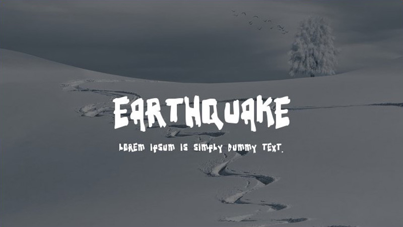 Earthquake Font Family Free Download