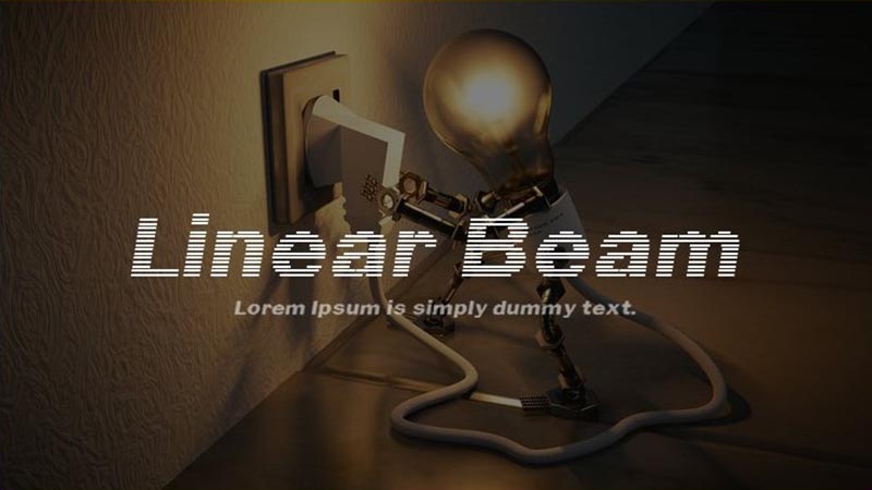 Linear Beam Font Family Free Download