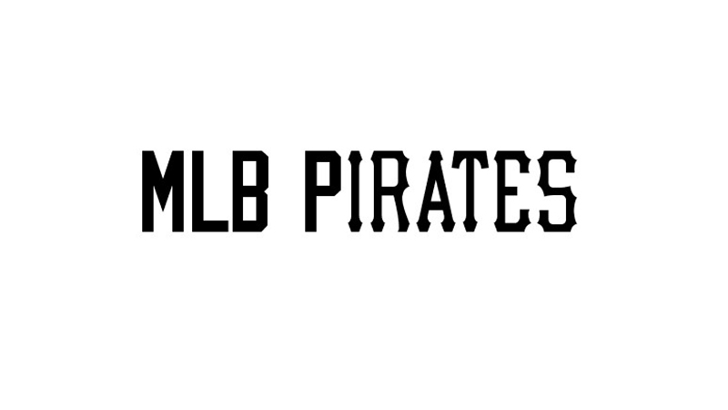 MLB Pirates Font Family Free Download