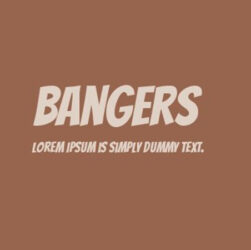 Bangers Font Family Free Download
