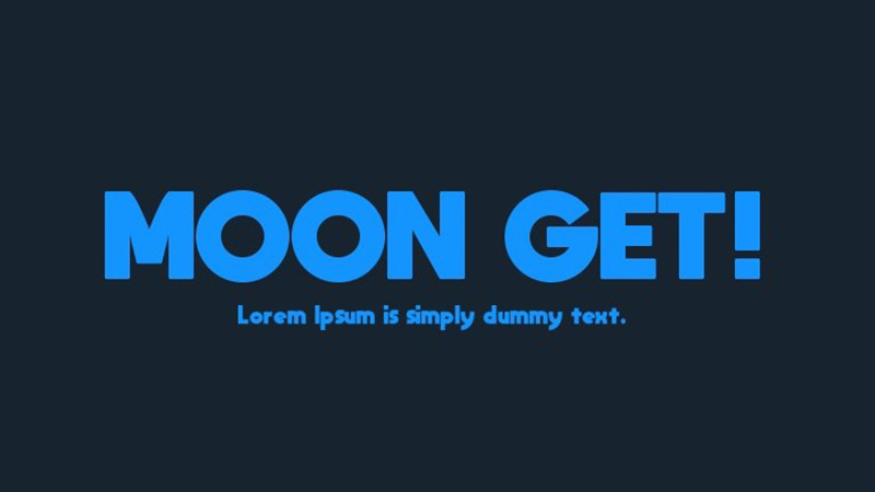 Moon Get Font Family Free Download