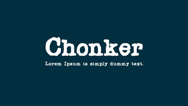 Chonker Font Family Free Download