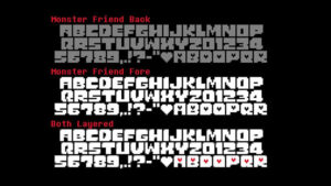 undertale monster friend font download