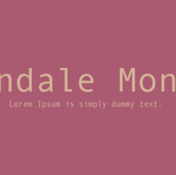 Andale Mono Font Family Free Download