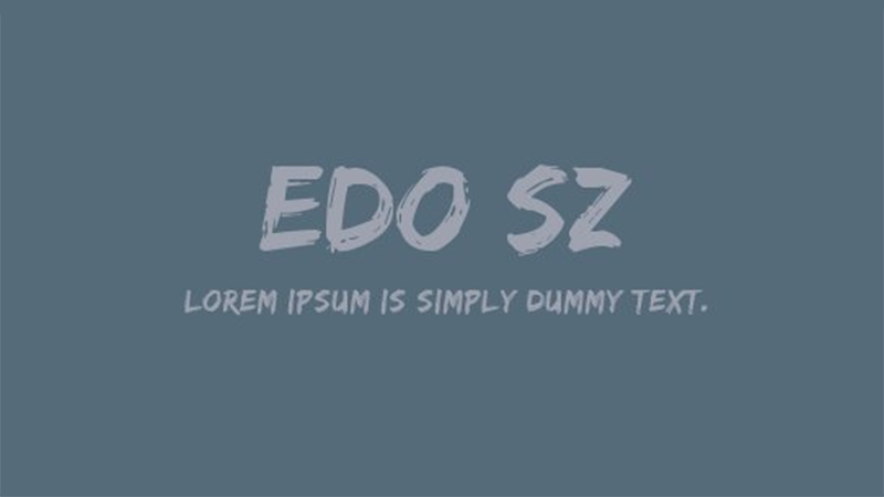 Edo SZ Font Family Free Download